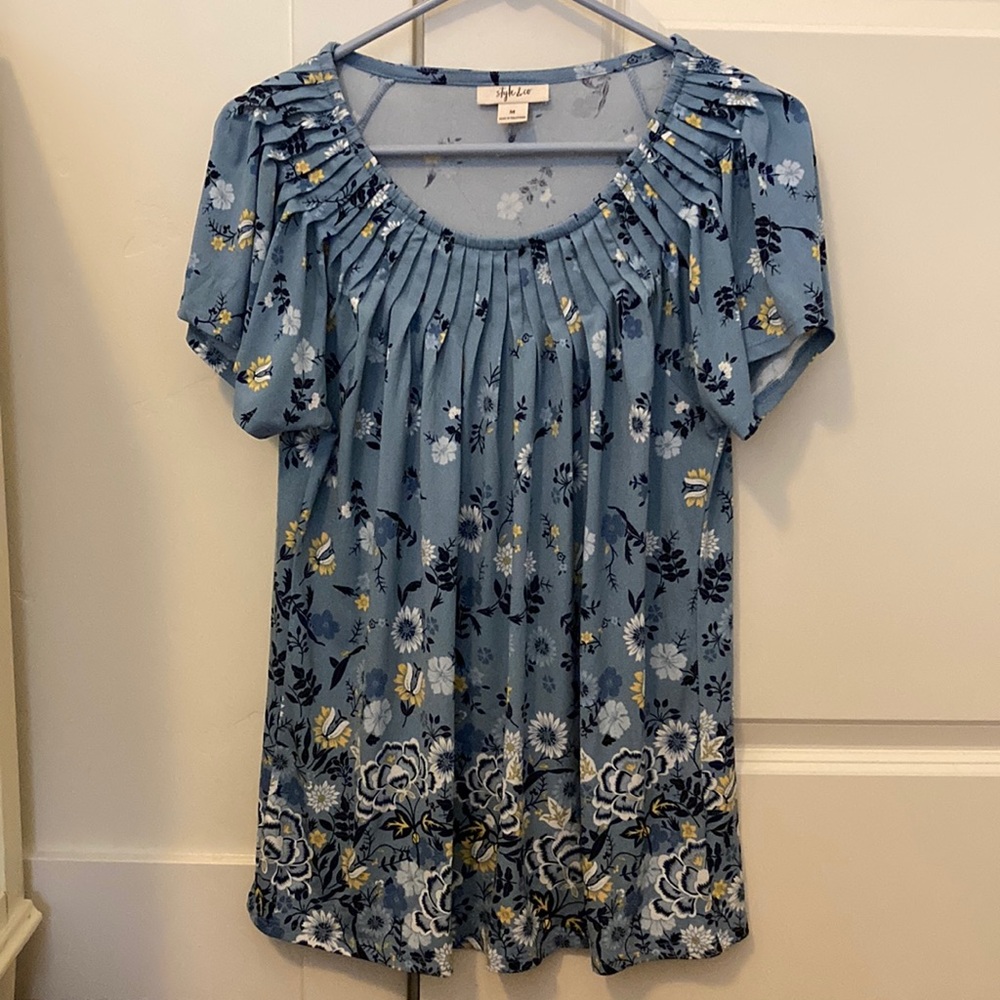 Style&co blue tunic size M